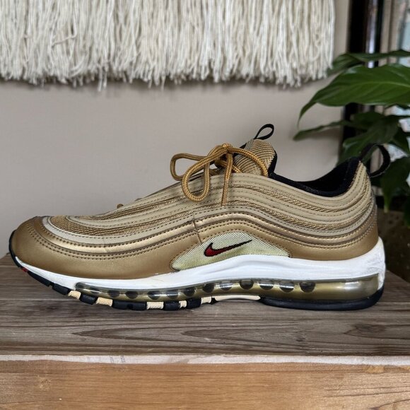 Nike Air Max 97 OG QS Metallic Gold (2017) 884421-700 Size 8.5 - Picture 9 of 17